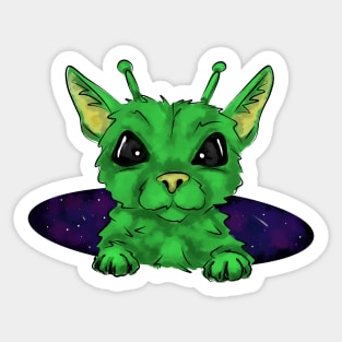 Alien cat Sticker